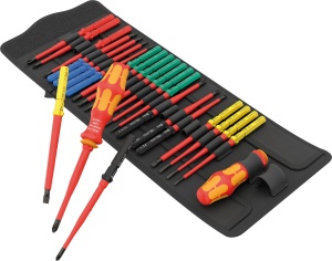 Set de unelte izolate Wera Kraftform Kompakt VDE 26 piese, manere ergonomice