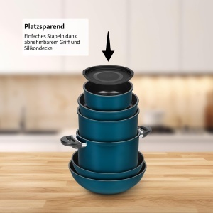 Set de Vase de Gatit Kelton 3 in 1, 27 piese, Antiaderent, Cu Maner Detasabil - Img 4