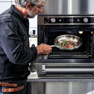 Set de Vase de Gatit KitchenAid MultiPly 7 piese, inox, inductie, cuprinde tigaie si oale - Img 6