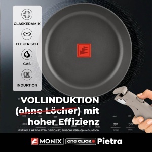 Set de Vase de Gatit MONIX One Click, Aluminiu Forjat, 8 Piese, Antiaderent - Img 2