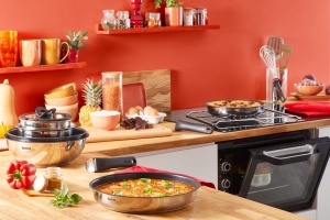 Set de vase Tefal Ingenio Emotion L8979804 8 piese otel inoxidabil invelis antiaderent - Img 8