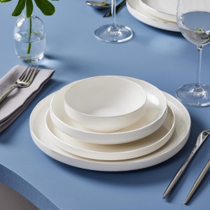 Set de Vesela Karaca Streamline New Saturn 24 piese pentru 6 persoane, Alb, Portelan