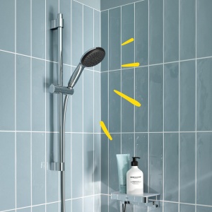Set dus GROHE Vitalio Start 110, 2 tipuri de jet, crom, 1750 mm - Img 3