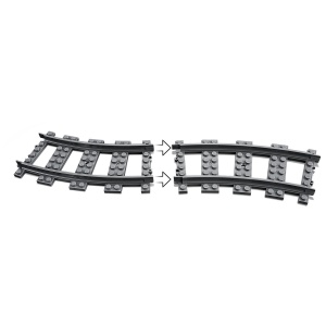 Set extensie sine LEGO City 60238 6 elemente compatibil cu trenurile LEGO - Img 4