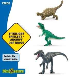 Set Figurine Dinozauri Schleich - Giganotosaurus, Baryonyx, Ankylosaurus, Detalii Realiste - Img 5