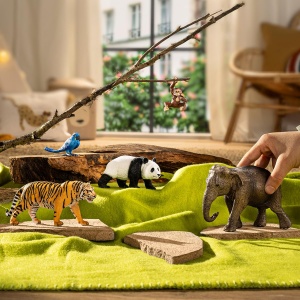 Set Figurine Dschungel - Schleich WILD Life 77588, 5 Piese, pentru Copii de la 3 Ani - Img 2