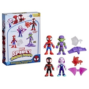 Set Figurine Marvel Spidey si Prietenii - 4 Figurine Mobile cu Accesorii - Img 9