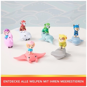 Set Figurine Paw Patrol Aqua Pups - Marshall si Delfin, 6 cm si 13 cm, pentru copii de la 3 ani - Img 8