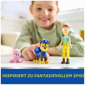 Set Figurine Paw Patrol Chase si Captain Turbot cu Octopus, 6 cm si 10 cm - Img 2