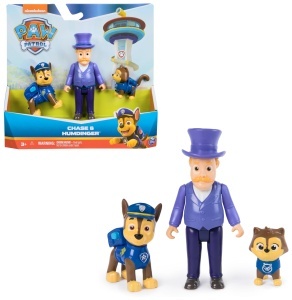 Set Figurine PAW PATROL cu Chase, Primar Besserwisser si Pisica Chaos