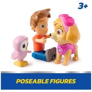 Set Figurine Paw Patrol Skye si Alex Porter cu Lil Hootie, Jucarie pentru Copii - Img 3