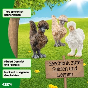 Set Figurine Pui Schleich Farm World 42574 - 3 Piese, Detalii Realiste - Img 7