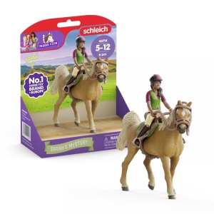 Set Figurine Schleich HORSE CLUB Sarah si Mystery, 6 piese, pentru copii 5-12 ani