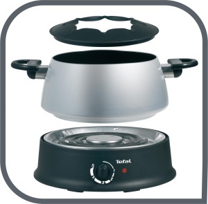 Set Fondue Electric Tefal EF3000, 1200W, pentru 6 Persoane, ArgintiuNegru - Img 3
