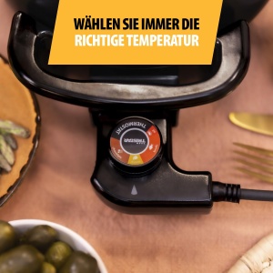Set fondue Tristar pentru pana la 8 persoane, capacitate de 1,5 litri, inclusiv furculite din otel inoxidabil, 1000 wati, FO-1107 - Img 5