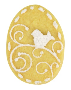 Set forme prajituri Dr Oetker Goldiges Ostern 5 piese argintiualb cu sabloane decorative - Img 2