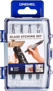 Set Gravare Sticla Dremel 8 Piese - Compatibil cu Multiunele Dremel