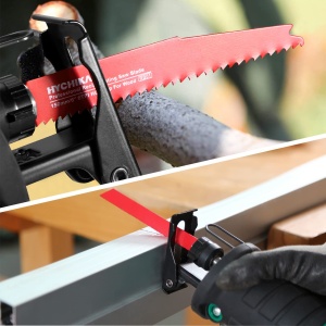Set lame fierastrau pendular HYCHIKA, 32 piese, pentru taiere lemn si metal, cu organizator - Img 5