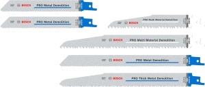 Set lame fierastrau sabie Bosch PRO Demolition 6 piese pentru metal si materiale compozite