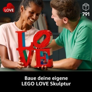 Set LEGO Art LOVE 31214 - Sculptura 3D pentru adulti, 791 piese, decorativ - Img 2