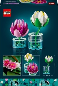 Set LEGO Botanicals Seerosen 11511, 259 piese, 2 flori, decoratiuni interioare - Img 11