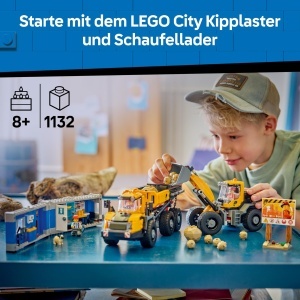 Set LEGO City - Camion basculant si incarcator cu 3 figurine, 1132 piese - Img 2