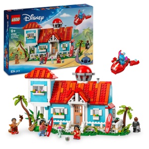 Set LEGO Disney Casa de Plaja Lilo si Stitch 43268, 834 piese, 5 figurine