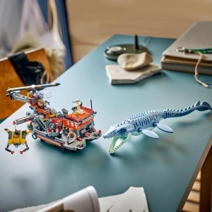 Set LEGO Jurassic World Mosasaurier - 3 Minifiguri, Joc de Rol, 7 Ani - Img 2