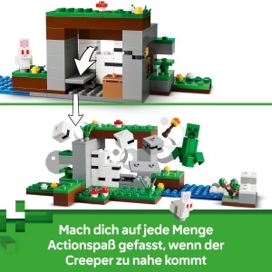 Set LEGO Minecraft - Erstes Abenteuer in der Noapte, 7 Figurine, 301 Piese - Img 6