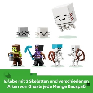Set LEGO Minecraft Ghast-Station 21597, 754 piese, 8 figurine - Img 3