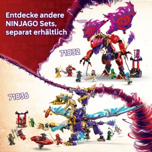Set LEGO NINJAGO Lichtbogendrache 71836 cu 8 Minifiguri si Spinjitzu-Spinner - Img 7