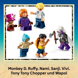 Set LEGO ONE PIECE Duell im Schloss Drumm 75645 cu 6 Minifiguri pentru copii - Img 5