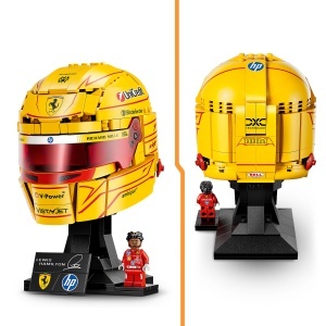 Set LEGO Scuderia Ferrari Helm Lewis Hamilton 43022, 884 piese, galben - Img 3