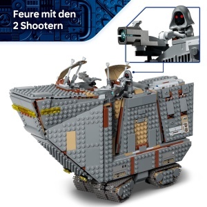 Set LEGO Star Wars 75453 Offworld Sandkrawler cu 5 Minifigurine si Grogu - Img 5