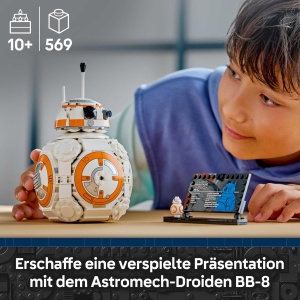 Set LEGO Star Wars Droid BB-8 75452, 569 piese, pentru copii peste 10 ani - Img 2