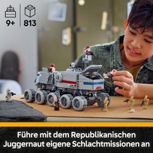 Set LEGO Star Wars Juggernaut 75413, 813 piese, cu 5 figurine si lumina - Img 2