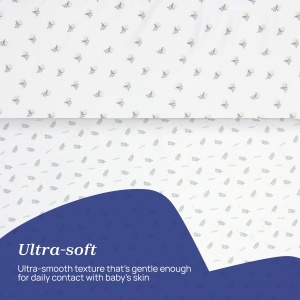 Set lenjerie pat Chicco Bambusfaser 58x110 cm Compatibil Next2Me Forever - Img 6