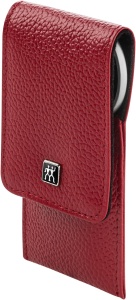 Set Manichiura ZWILLING TWINOX, 3 piese, Etui din piele rosie, Instrumente din otel inoxidabil - Img 3