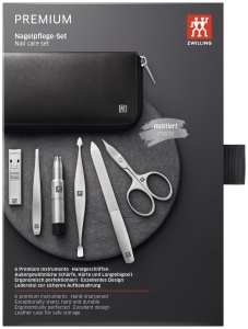 Set Manichiura ZWILLING TWINOX, 6 piese, Rindeleder, Negru - Img 6