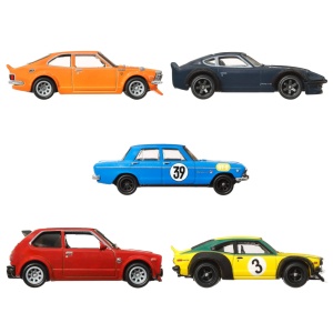 Set masini de colectie Hot Wheels Premium Car Culture Japan Historics 4 5 modele die-cast scara 164 container de depozitare - Img 5