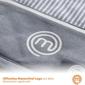 Set MasterChef de Prosoape de Bucatarie, Schita, Manusi de Cuptor, Gri, 100 Bumbac - Img 5