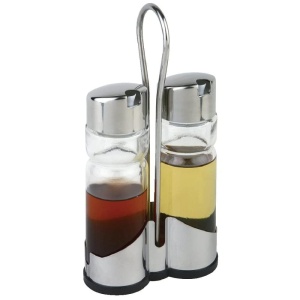 Set Menaj Economic APS 40458, 2 recipiente din sticla, inox, 22 cm