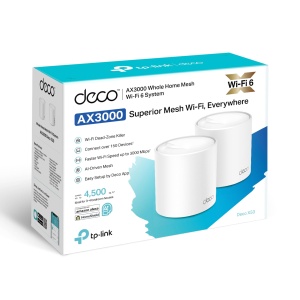 Set Mesh Wi-Fi TP-Link Deco X50, 3000 Mbits, Dual Band, 2 unitati - Img 6
