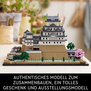 Set model LEGO Architecture Burg Himeji 21060, pentru adulti, cu 4 copaci de cires - Img 6