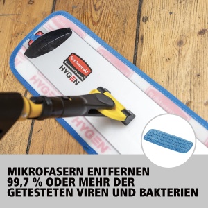 Set Mop cu Microfibra Rubbermaid Commercial Hygen Pulse, 0.6L, Galben - Img 5
