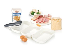 Set Panierschalen Tescoma PRESTO 3 piese cu Zanga, Plastic, Antiderapant - Img 3