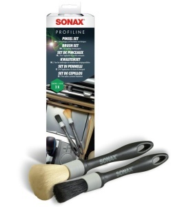 Set pensule SONAX PROFILINE pentru curatare interioara si exterioara, 2 bucati