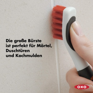 Set perii curatare profunda OXO Good Grips, portocaliu, cu manere antialunecare - Img 3