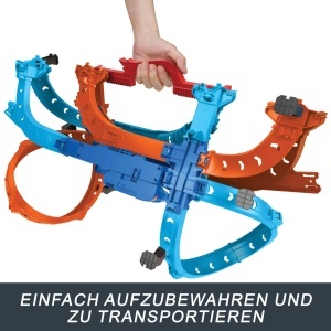 Set pista Hot Wheels Ultra Hots cu 2 masini 164, 2 loopings si 2 zone de crash - Img 6