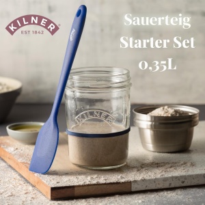 Set Starter pentru Sauerteig Kilner, 5 piese, 2x 350 ml, cu capac din otel inoxidabil - Img 3